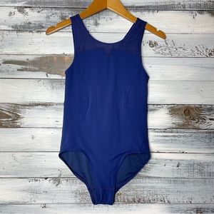 Ivivva Sz 14 Cutout Leotard Colbalt Blue Lululemon Gymnastics Dance